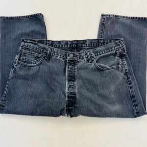 Levi’s 501 Original Fit Charcoal Button Fly Jeans 42